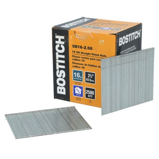 2-1/2" 16 Gauge Straight Finishing Nail -2500/Pack