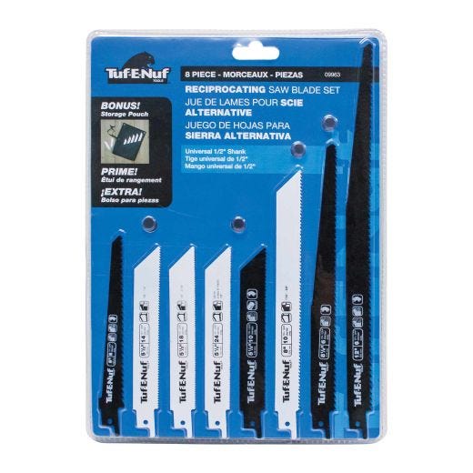 And Bi-Metal Reciprocating Saw Blade Set-8/Pack