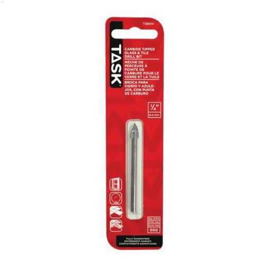 1/4" Carbide Glass & Tile Drill Bit
