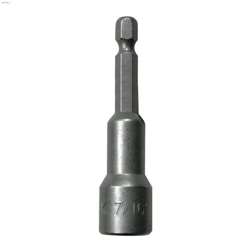 7/16" x 2-9/16" Forged S2 Steel Magnetic Nut Setter-Bulk