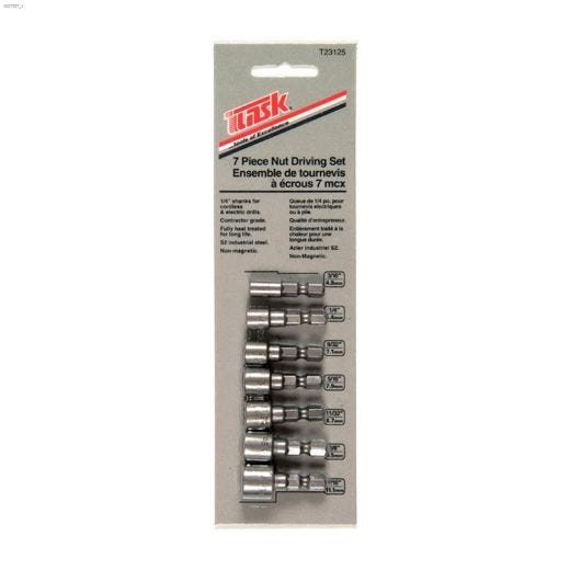 S2 Steel 7 Piece Non-Magnetic Nut Setter Set