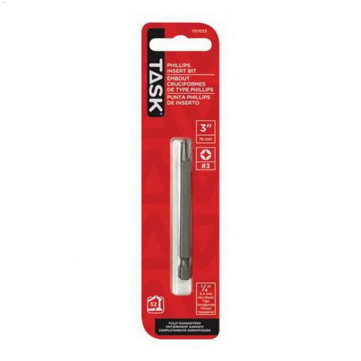 3\" #3 Phillips S2 Steel Screwdriver Bit-1