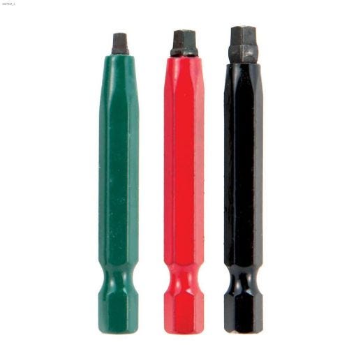 2" Green/Red/Black Screwdriver Bit Set-3/Pack