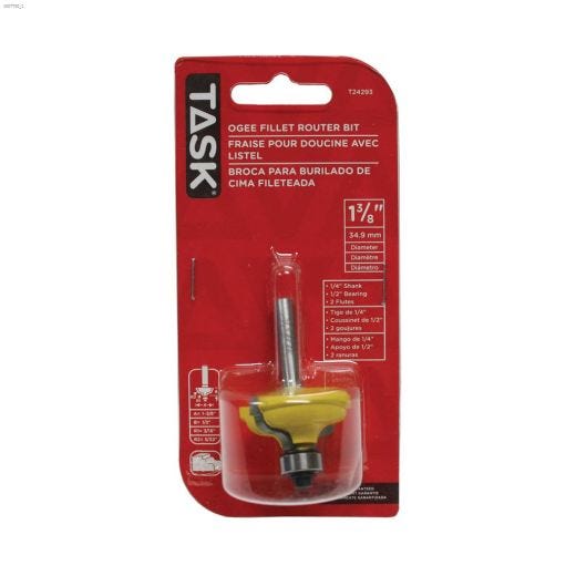 1-3/8" x 1/2" Tungsten Carbide Router Bit