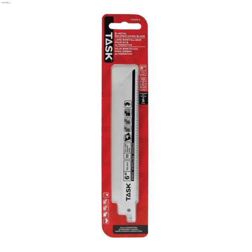6" x 0.05" 10 TPI Reciprocating Saw Blade-5/Pack