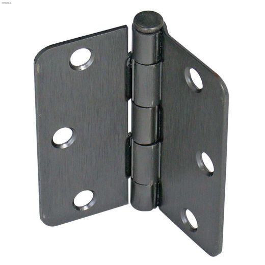 3\" x 3\" Antique Nickel Plain Bearing Residential Butt Hinge