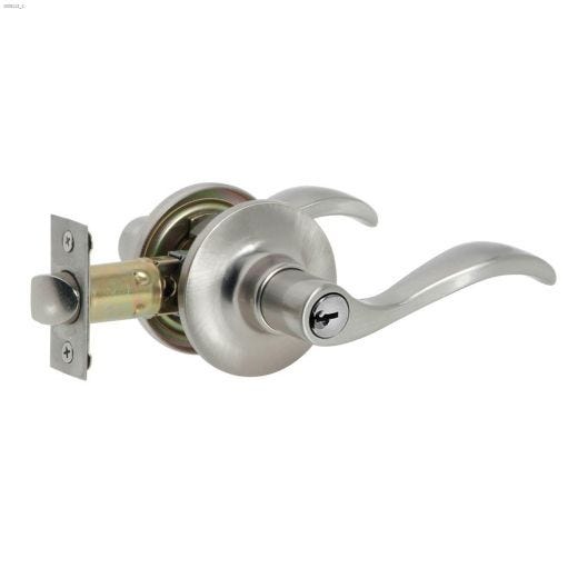 4-1\/2\" Entry KD Satin Nickel Bristol Lever Set