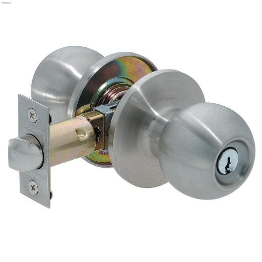 Entry KD Satin Stainless Steel Epic Lock Door Full Ball Knob