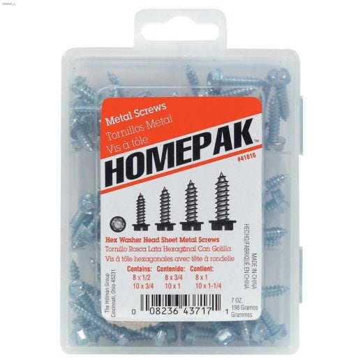 Zinc Plated HWH 6 Cavity Sheet Metal Screw
