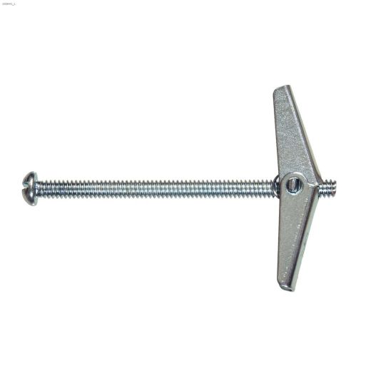 1\/4\" x 4\" Round Head Spring Wing Toggle Bolt Anchor-1\/Pack