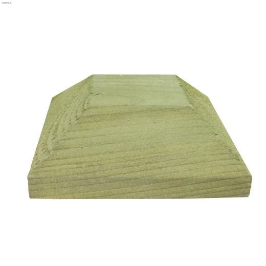 1-1\/2\" x 4-1\/2\" Pine Pressure Treated Bevelled Post Cap