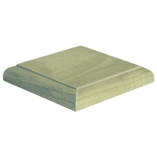 3/4" x 4-1/2" Pine Flat Pressure Treated Post Cap