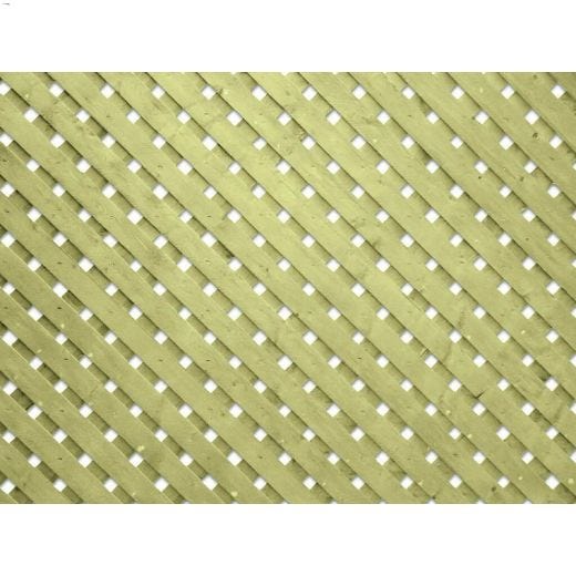 4' x 8' Green Pressure Treated Wood Privacy Plus Lattice