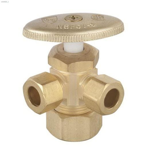 M-Line 3/8" x 3/8" x 5/8" Chrome Plated Shut-Off Valve