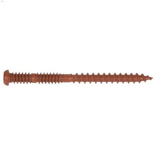 #10 x 2-1/2" Redwood Ceramic Coat Wood Screw-82/Box