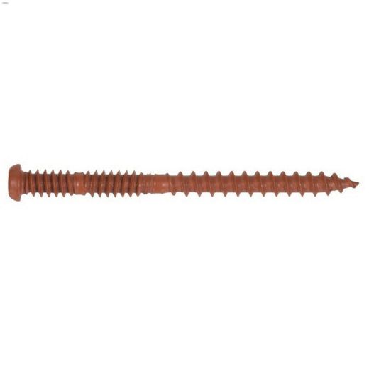 #10 x 2-1/2" Redwood Ceramic Coat Wood Screw-82/Box