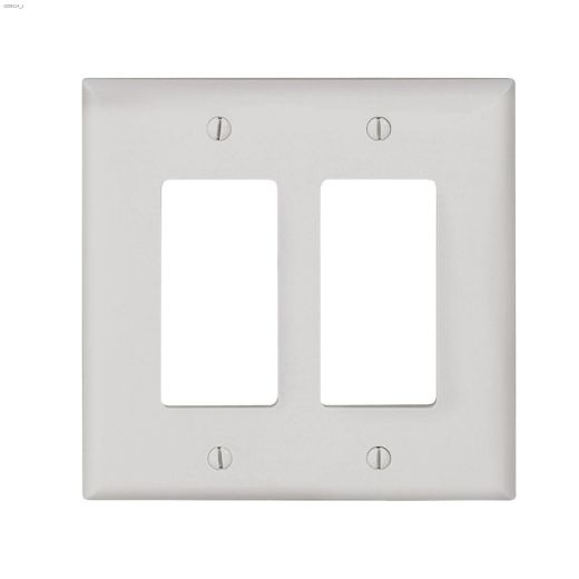White Polycarbonate (2) Decorator Wallplate