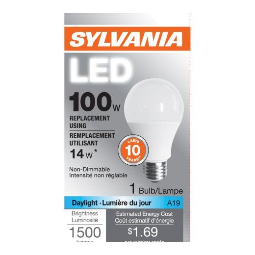 Frosted 14 Watt Medium A19 LED Bulb-1/Pack