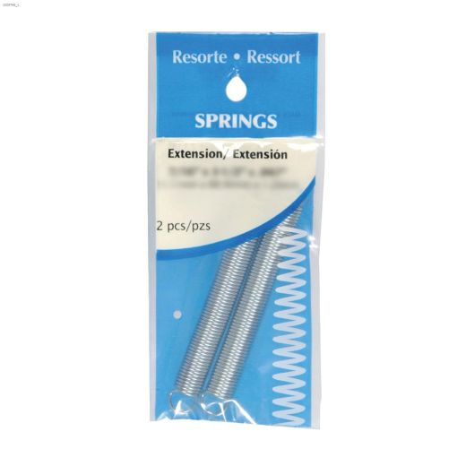 1/4" x 1-9/16" Zinc Plated Extension Spring-1/Pack
