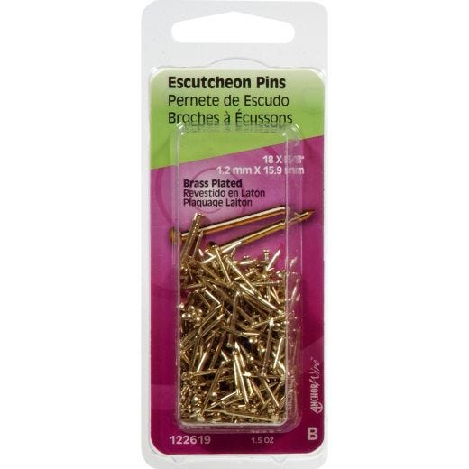 5/8" 18 Gauge Escutcheon Pin 1-1/2 oz