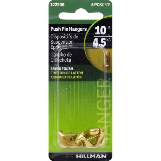 4-3/4" Gilt Push Pin Hanger -1/Pack