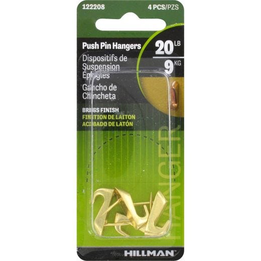 5/8" Gilt Push Pin Hanger -1/Pack