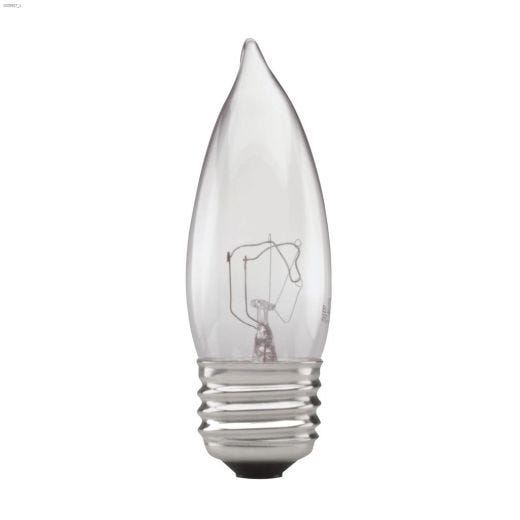B10 25W Medium Base DoubleLife Incandescent Bulb-4/Pack