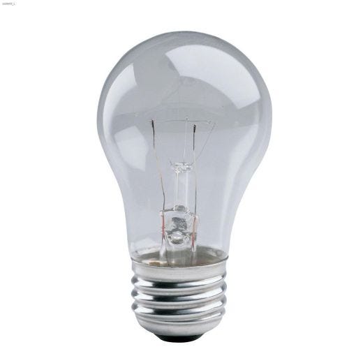 Clear 40 Watt E26 A15 Incandescent Bulb-2\/Pack