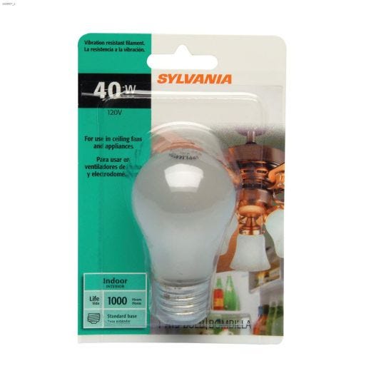 Ampoule à incandescence Intérieur Givré 40 Watt E26 Med A15