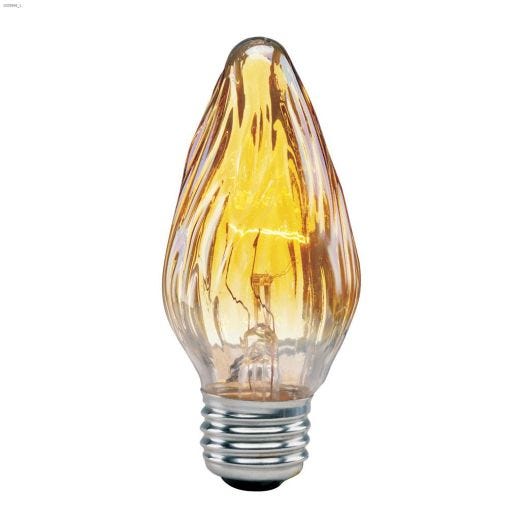 F15 40W Amber Flame Incandescent Light Bulb-2/Pack