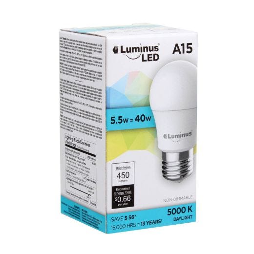 5.5 Watt E26 A15 LED Bulb