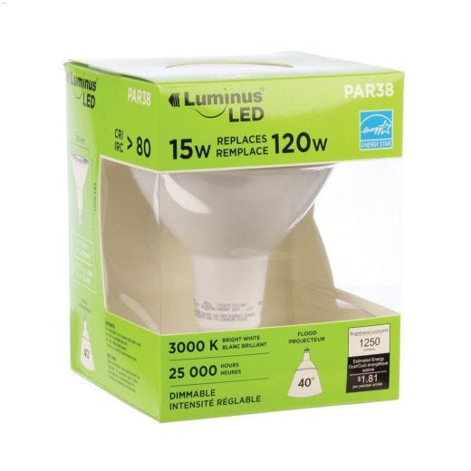 15 Watt E26 Medium PAR38 LED Bulb