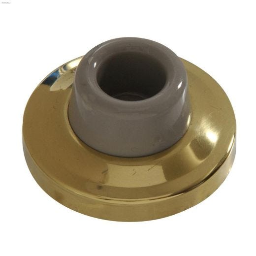 2-3\/8\" Solid Brass\/Bright Brass Door Stop