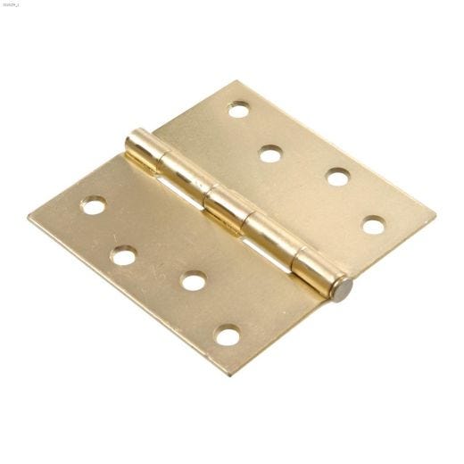 4" Satin Brass Full-Mortise Residential Door Butt Hinge