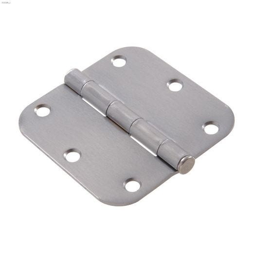 3" Satin Chrome Full-Mortise Residential Door Butt Hinge