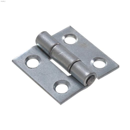 2" Zinc Plated Fixed Pin Light Narrow Hinge-2/Pack