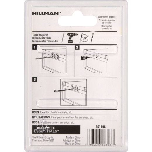 1" x 3/4" Bright Brass Solid Brass Narrow Hinge-4/Pack