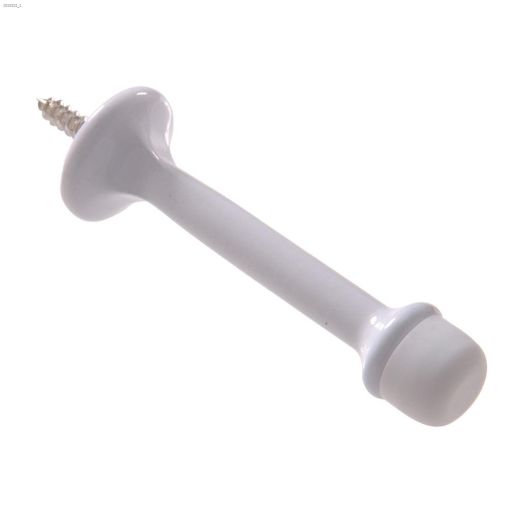 3" White Standard Rigid Door Stop-2/Pack