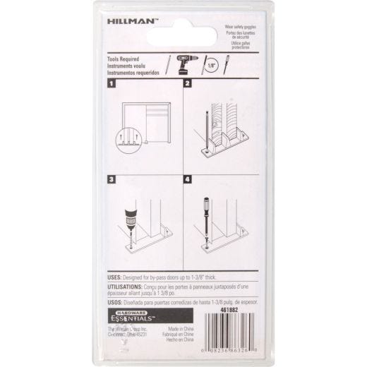 Guide de porte double coulissante