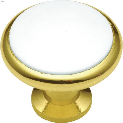 Bouton en Laiton Poli de 1 3/8"