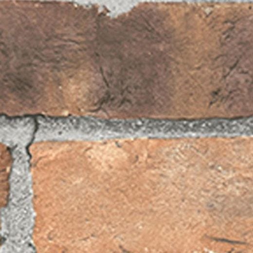 20-1/2" x 33' Reclaimed Bricks Orange Rustic Wallpaper