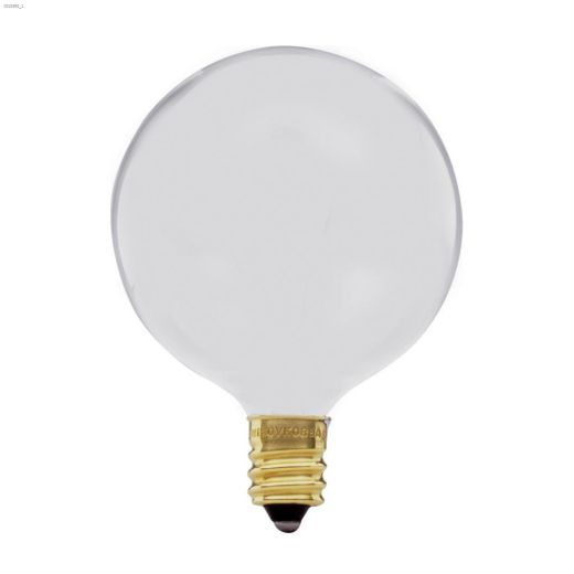 G16.5 40W Small Base White Incandescent Bulb-2/Pack