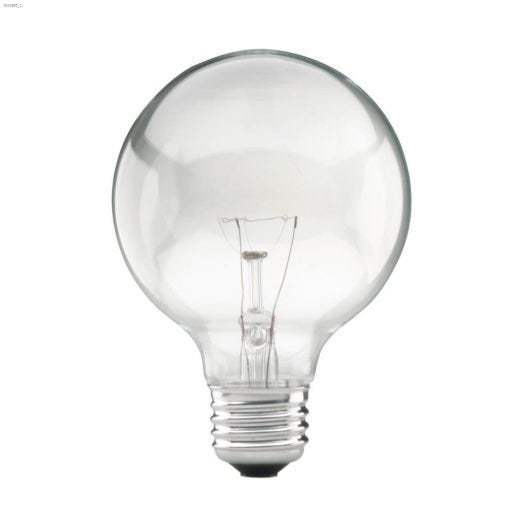 Clear 40 Watt E26 Med G25 Globe Incandescent Bulb-3\/Pack