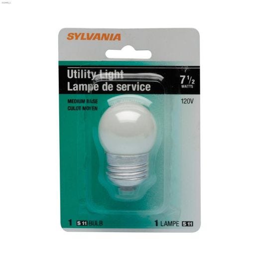 White 7.5 Watt E26 Medium S11 Incandescent Bulb