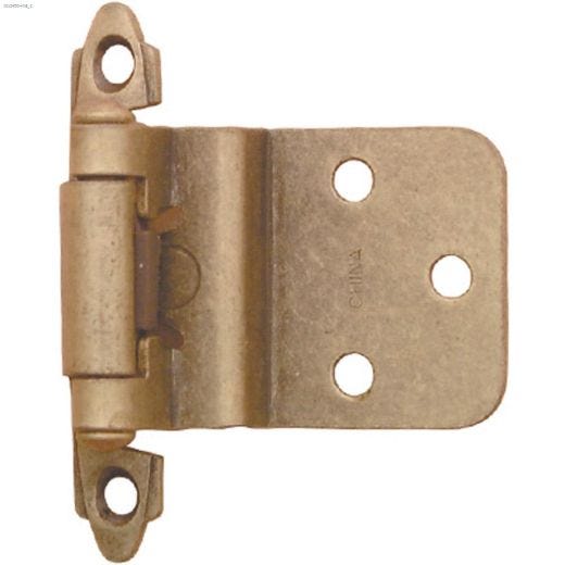3/8" Penture autofermeture acier entré/sortie laiton antique