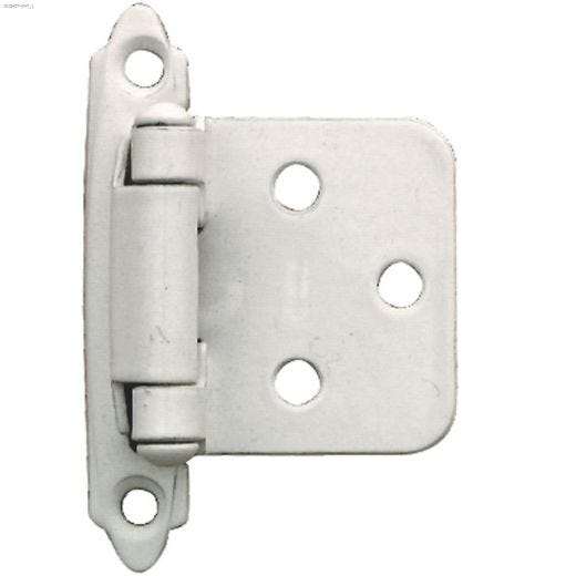 Penture affleurante à fermeture automatique en acier blanc