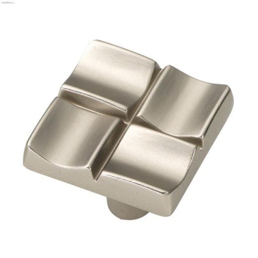 1" Flat Nickel Tidal Door Knob