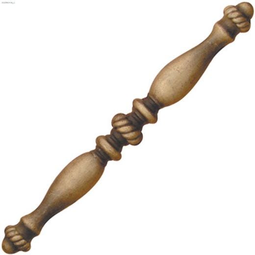 3" Antique Brass Cavalier Door Pull