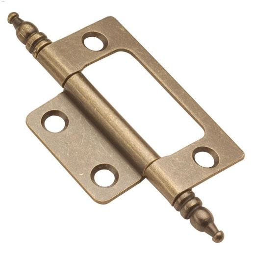 2" x Charnière d'armoire automortaisée en acier 1-7/16"