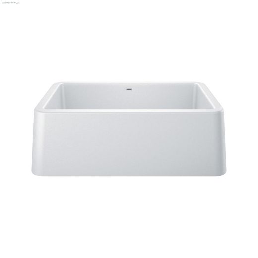 30" x 19" x 10" White Ikon 30 Apron Front Undermount Sink
